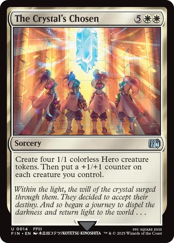 The Crystal's Chosen 14 card from FINAL FANTASY