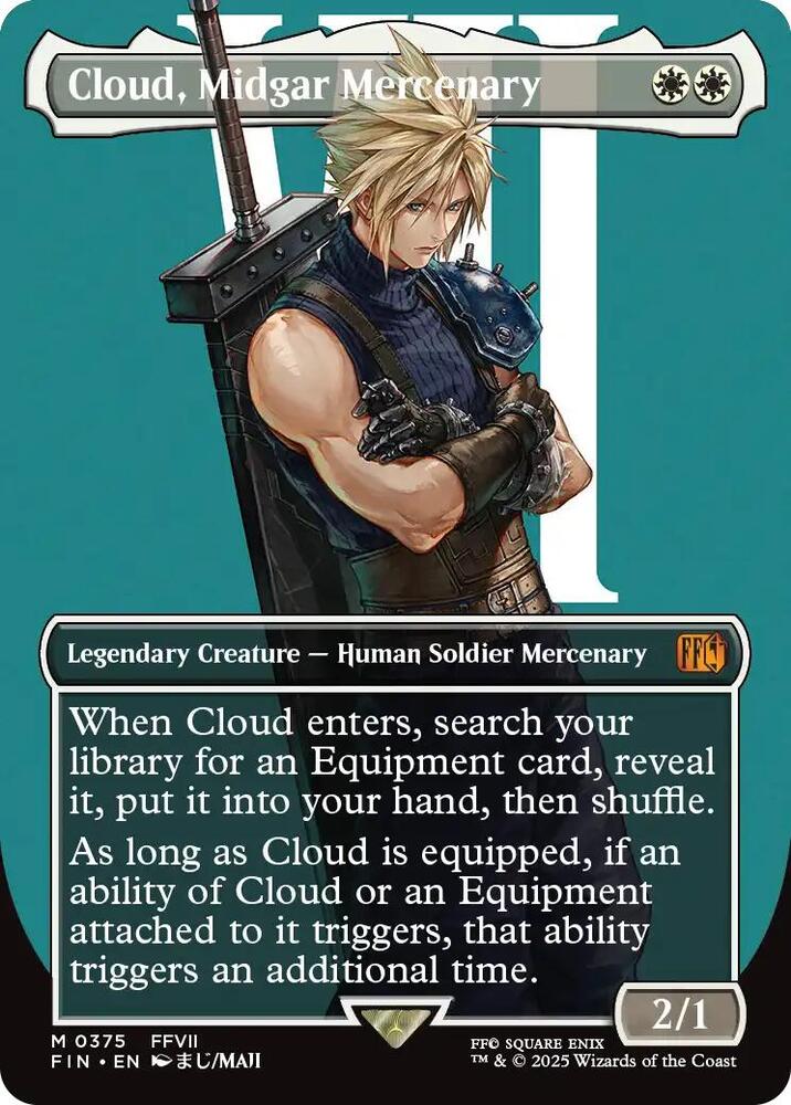 Cloud, Midgar Mercenary (Borderless) 375 card from FINAL FANTASY