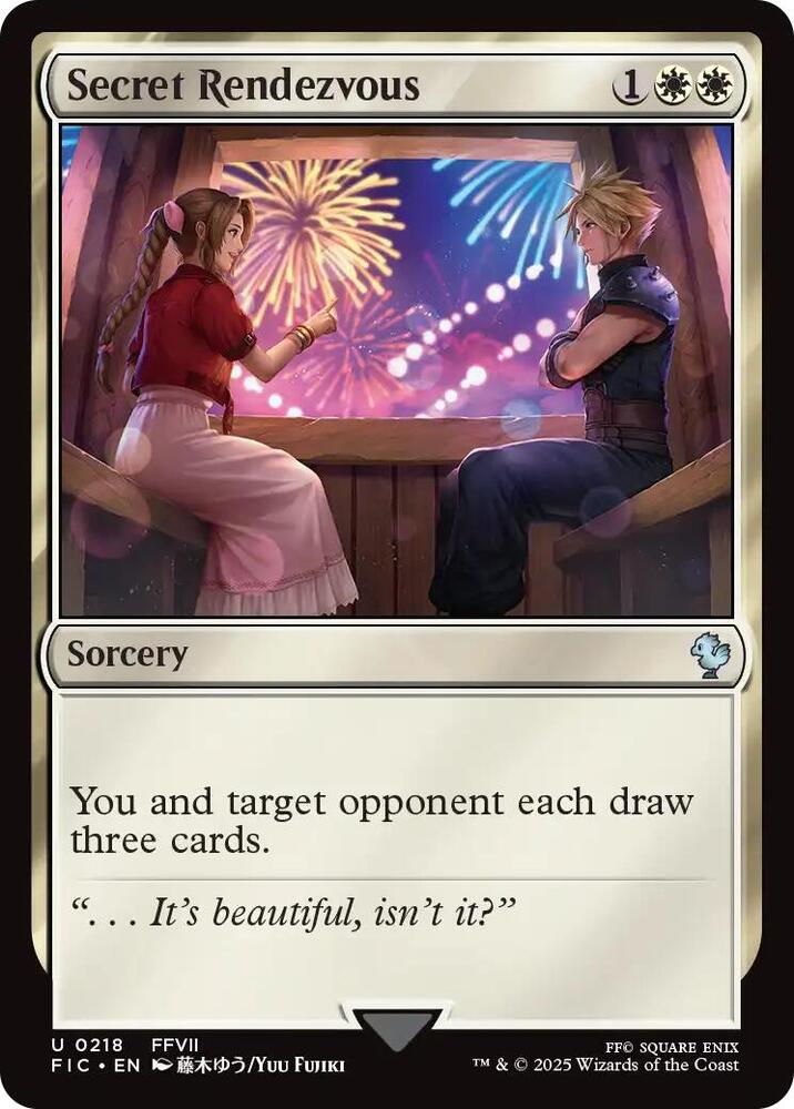 Secret Rendezvous 218 card from Commander: FINAL FANTASY