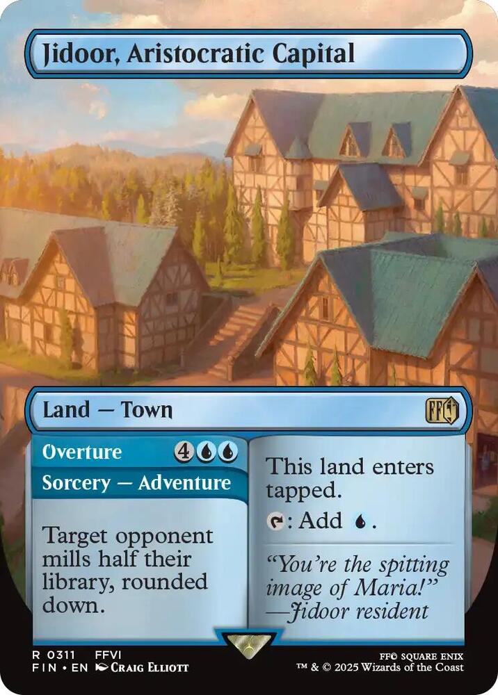 Jidoor, Aristocratic Capital (Borderless) 311 card from FINAL FANTASY