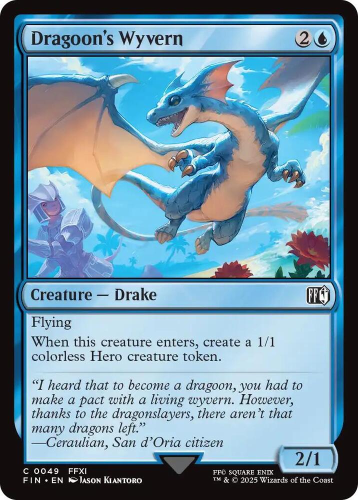 Dragoon's Wyvern 49 card from FINAL FANTASY