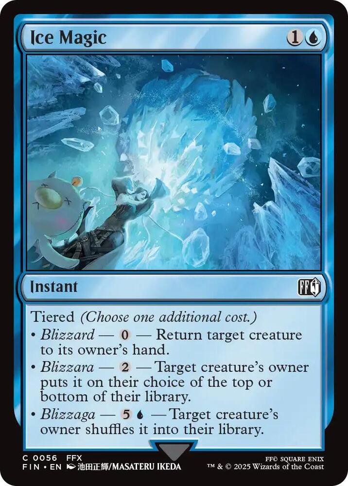 Ice Magic 56 card from FINAL FANTASY
