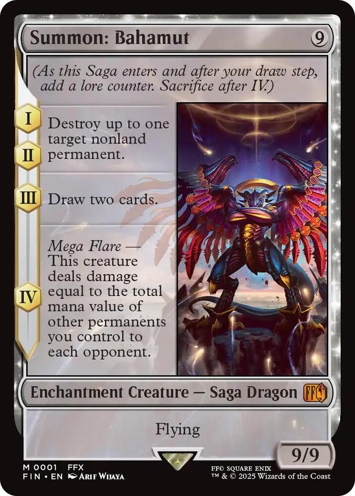 Summon: Bahamut 1 card from FINAL FANTASY