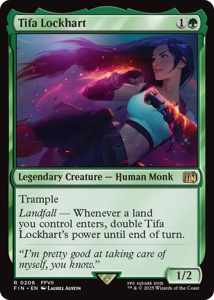 Tifa Lockhart 206 card from FINAL FANTASY