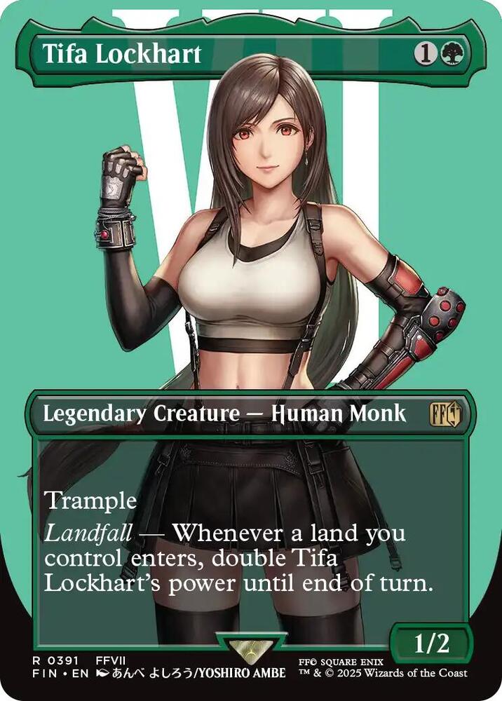 Tifa Lockhart (Borderless) 391 card from FINAL FANTASY