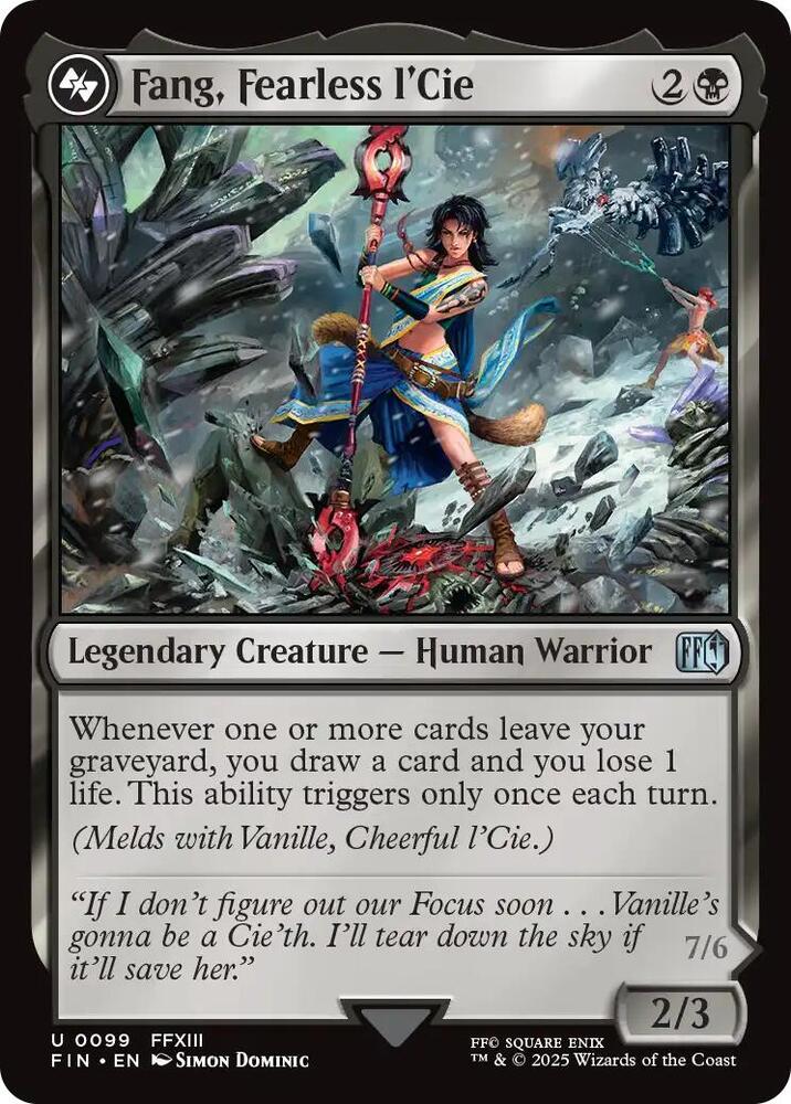 Fang, Fearless l'Cie 99 card from FINAL FANTASY