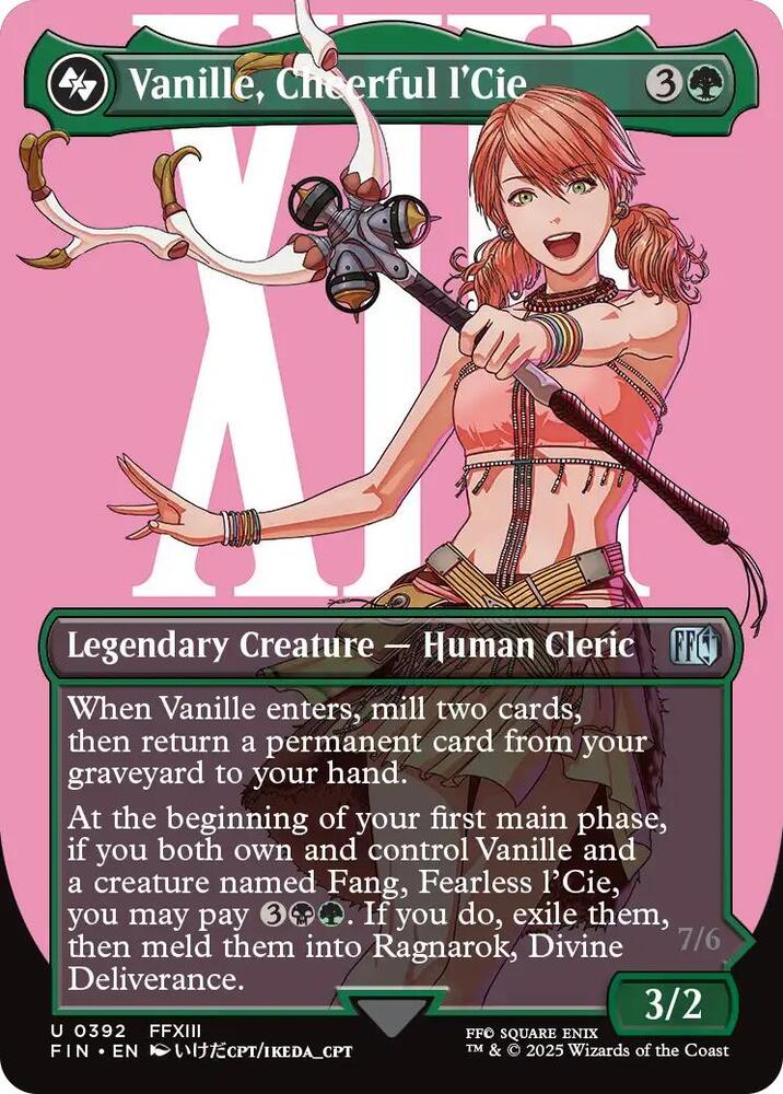 Vanille, Cheerful l'Cie (Borderless) 392 card from FINAL FANTASY