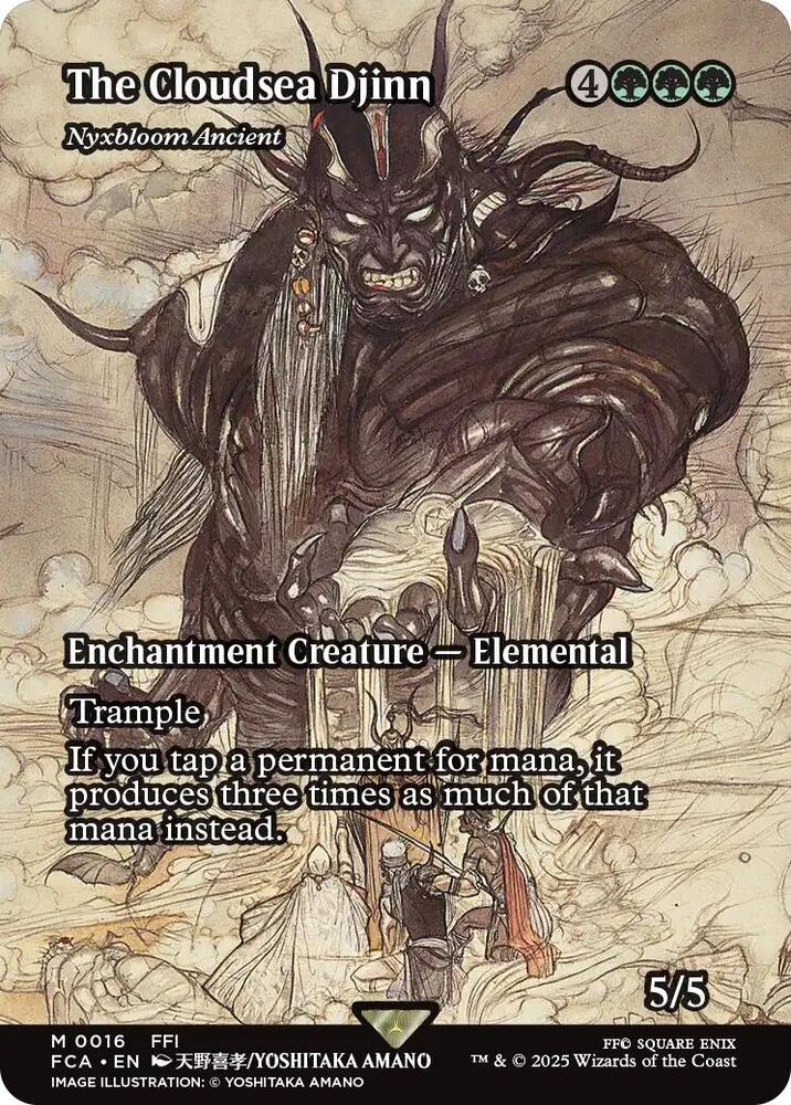 The Cloudsea Djinn - Nyxbloom Ancient (Showcase) 16 card from FINAL FANTASY: Through the Ages
