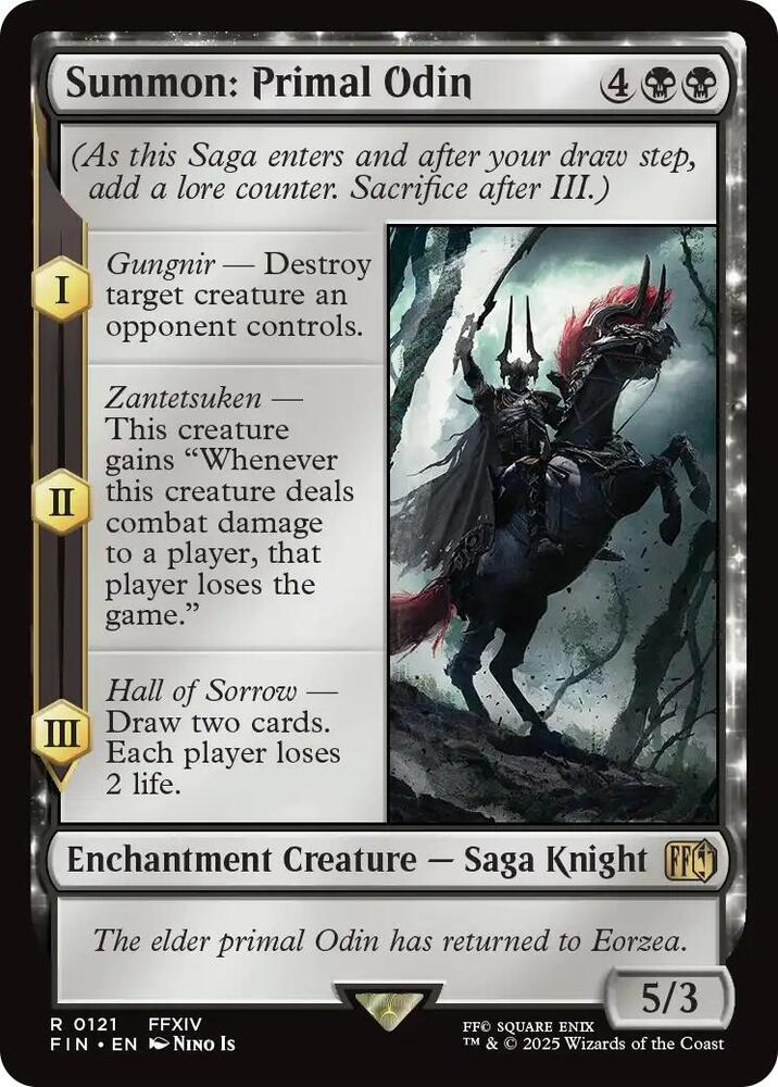 Summon: Primal Odin 121 card from FINAL FANTASY