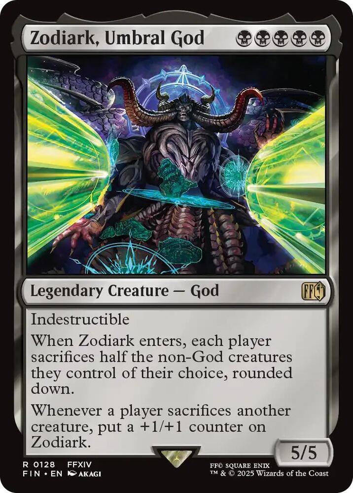 Zodiark, Umbral God 128 card from FINAL FANTASY