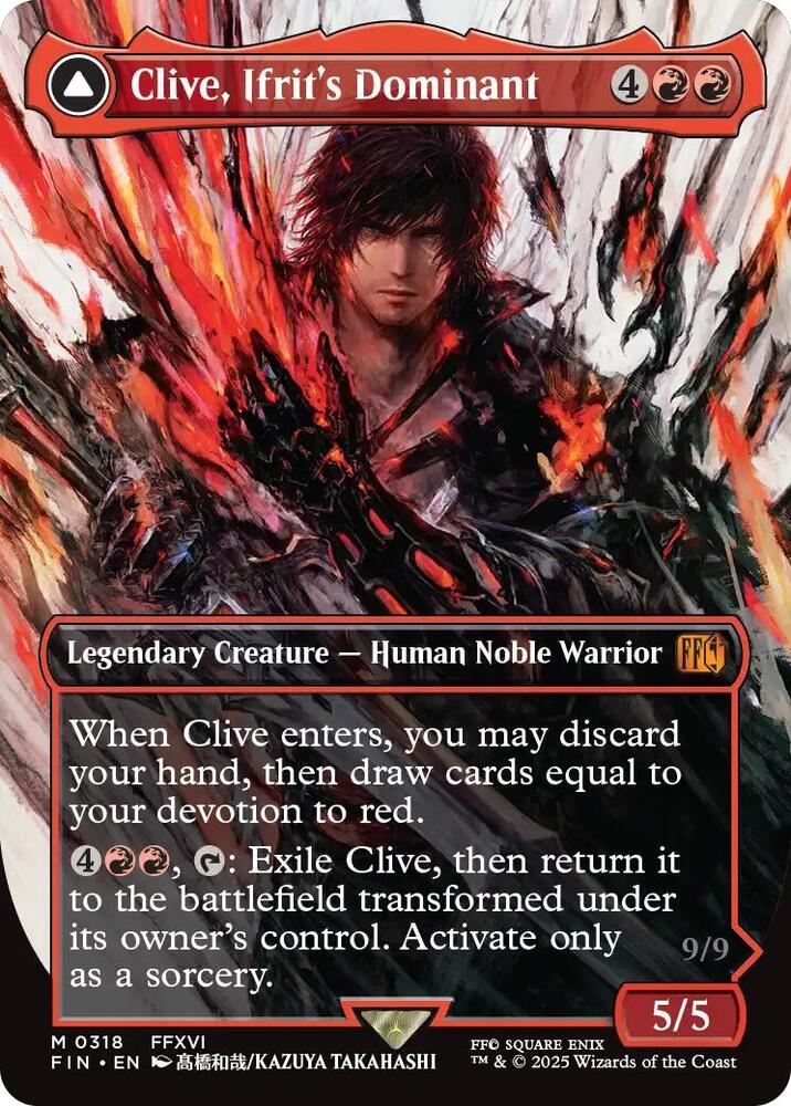 Clive, Ifrit's Dominant (Borderless) 318 card from FINAL FANTASY