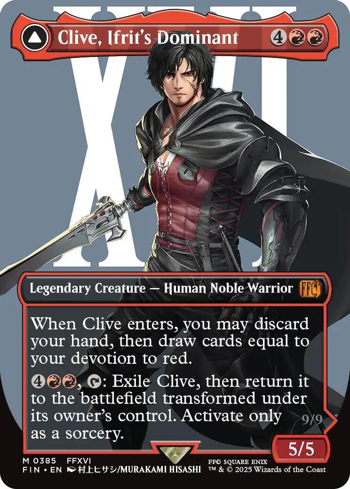 Clive, Ifrit's Dominant (Borderless) 385 card from FINAL FANTASY