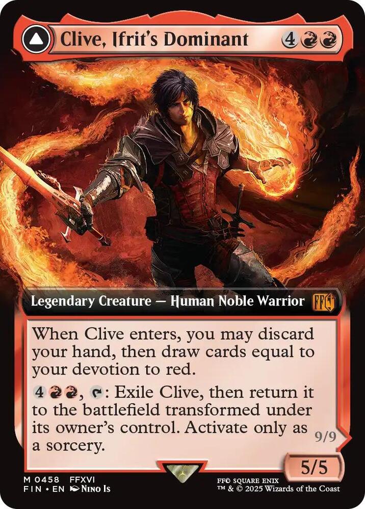 Clive, Ifrit's Dominant (Extended Art) 458 card from FINAL FANTASY