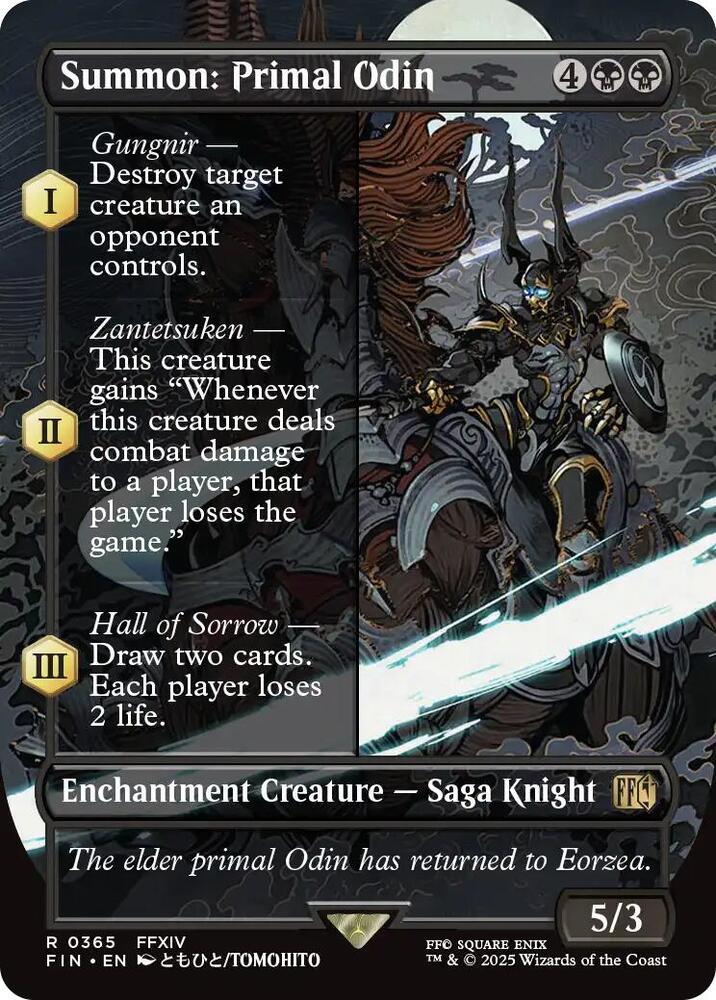 Summon: Primal Odin (Borderless) 365 card from FINAL FANTASY