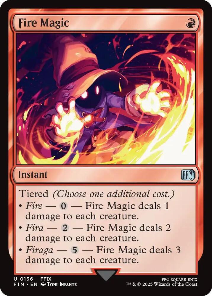 Fire Magic 136 card from FINAL FANTASY