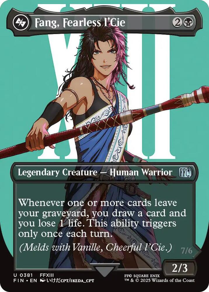 Fang, Fearless l'Cie (Borderless) 381 card from FINAL FANTASY