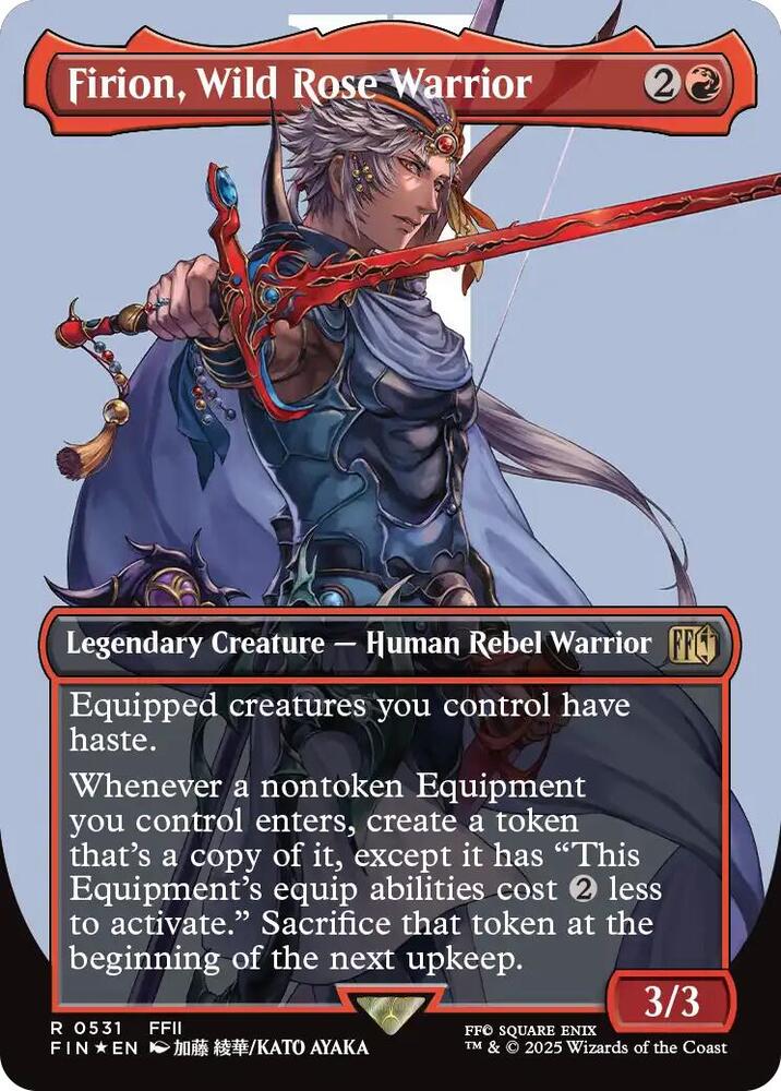 Firion, Wild Rose Warrior (Borderless) (Surge Foil) 531 card from FINAL FANTASY