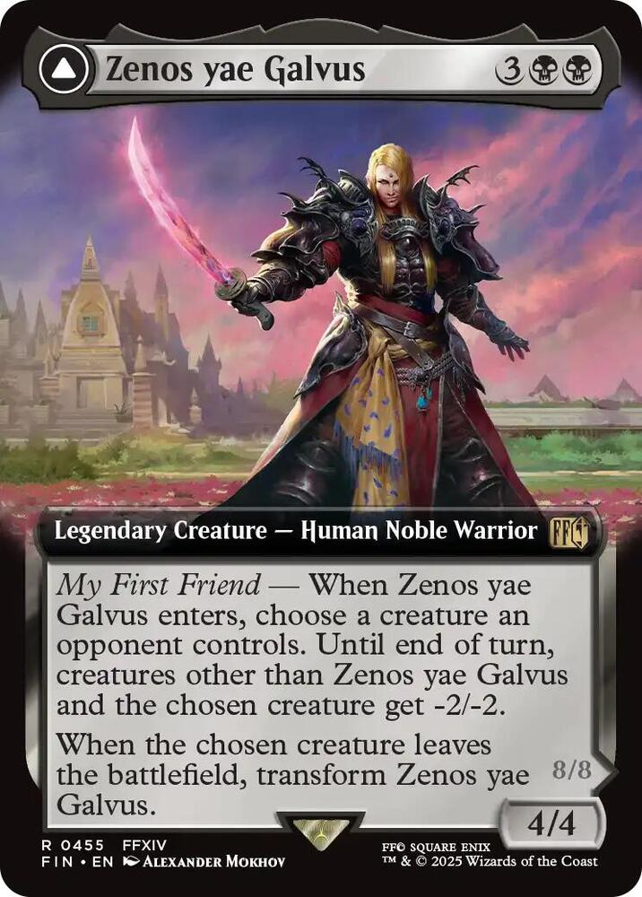 Zenos yae Galvus (Extended Art) 455 card from FINAL FANTASY
