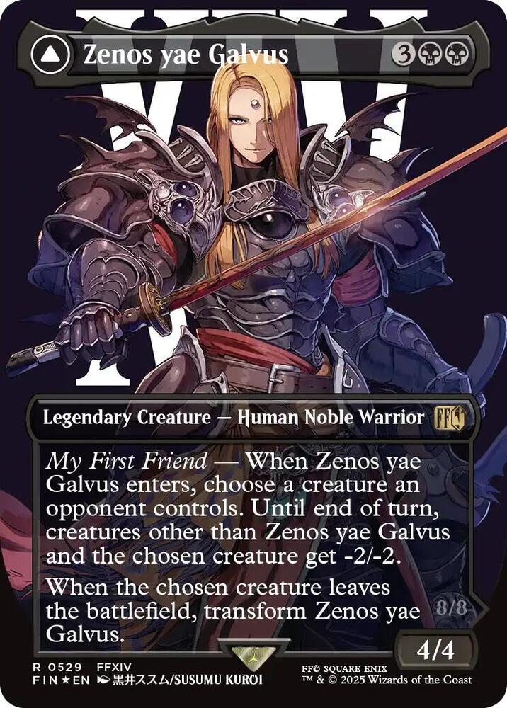 Zenos yae Galvus (Borderless) (Surge Foil) 529 card from FINAL FANTASY