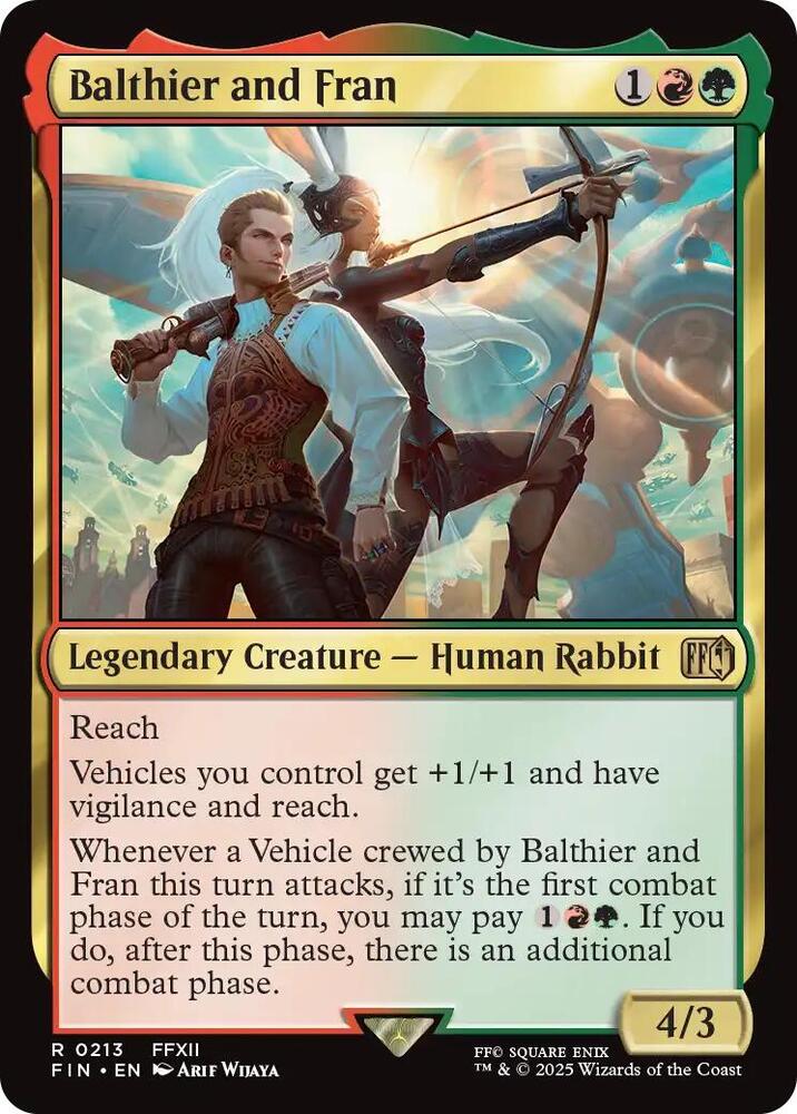 Balthier and Fran 213 card from FINAL FANTASY