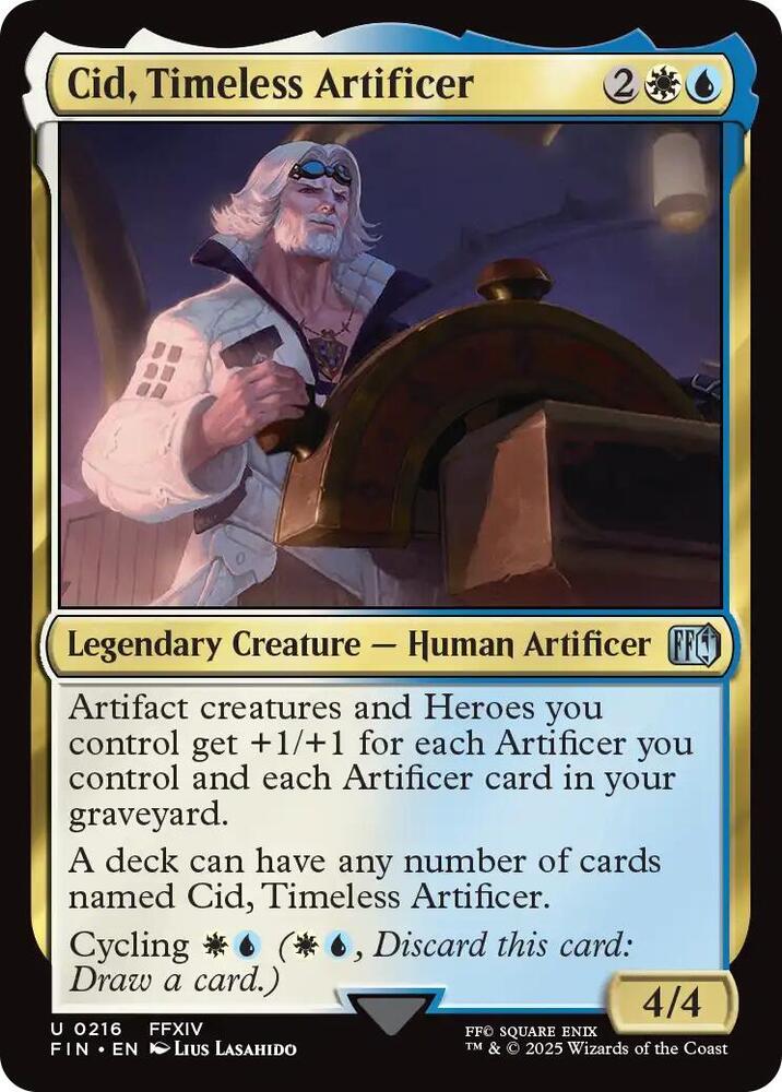 Cid, Timeless Artificer 216 card from FINAL FANTASY