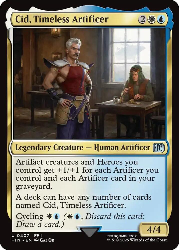 Cid, Timeless Artificer 407 card from FINAL FANTASY