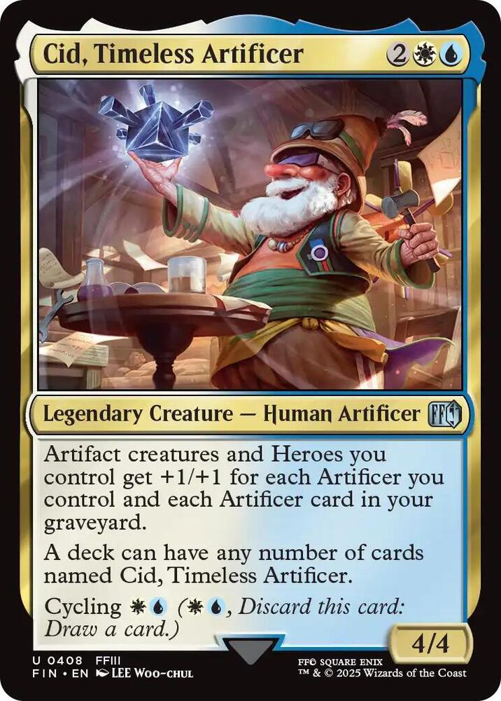 Cid, Timeless Artificer 408 card from FINAL FANTASY
