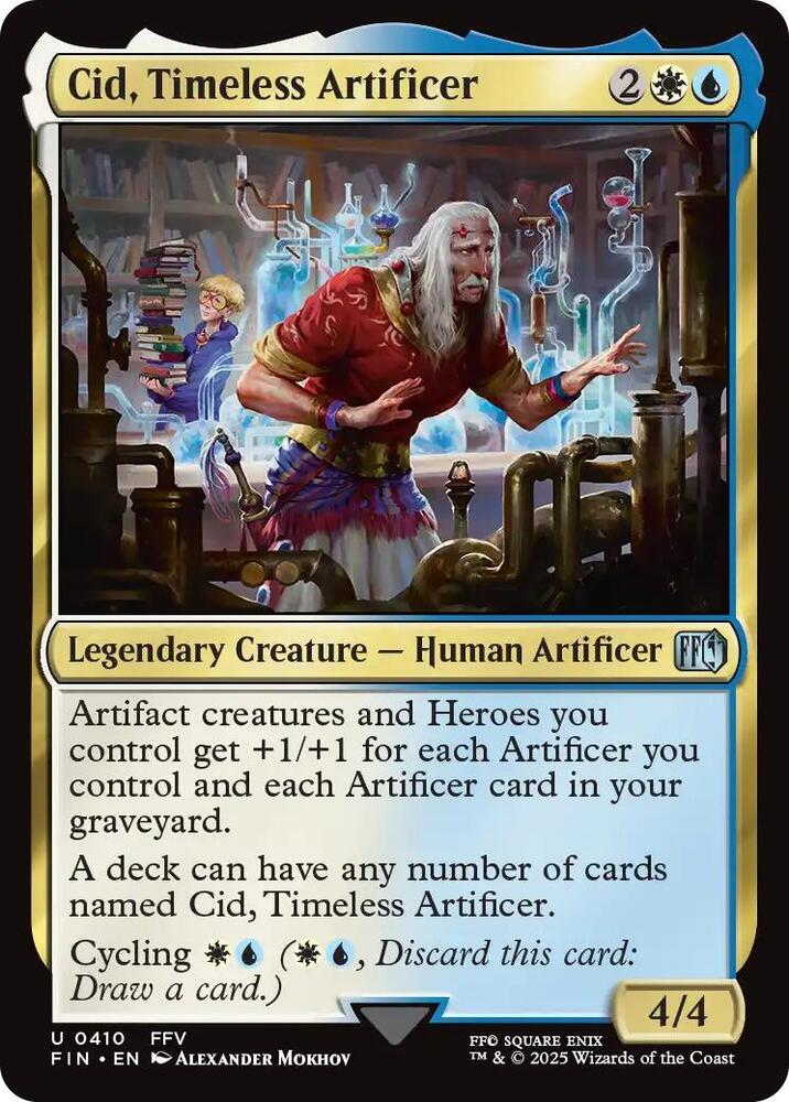 Cid, Timeless Artificer 410 card from FINAL FANTASY