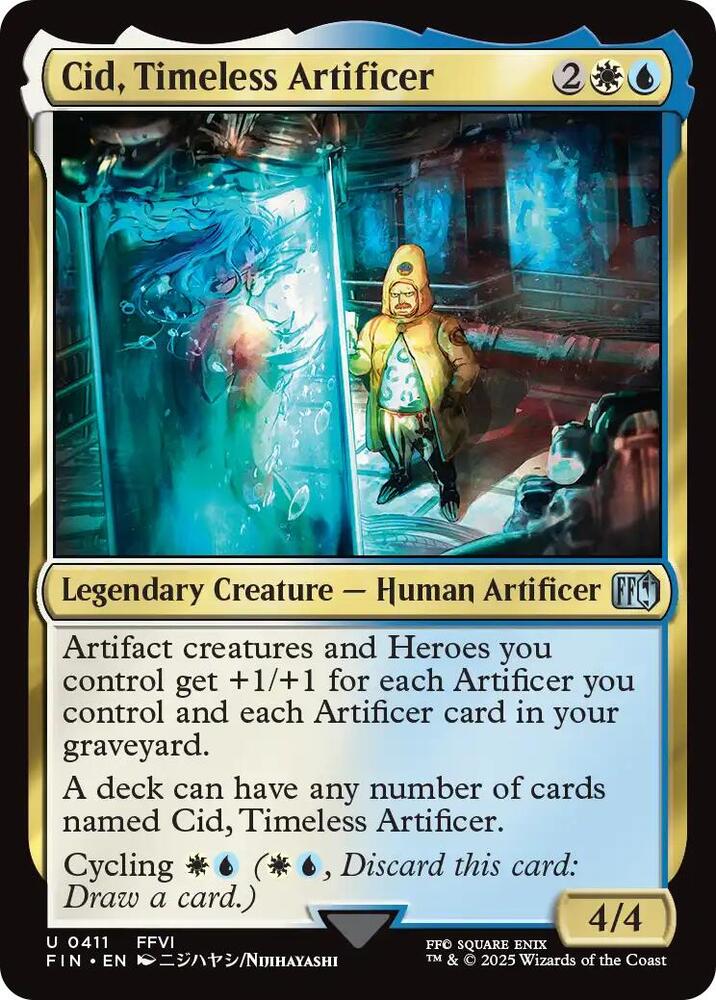 Cid, Timeless Artificer 411 card from FINAL FANTASY