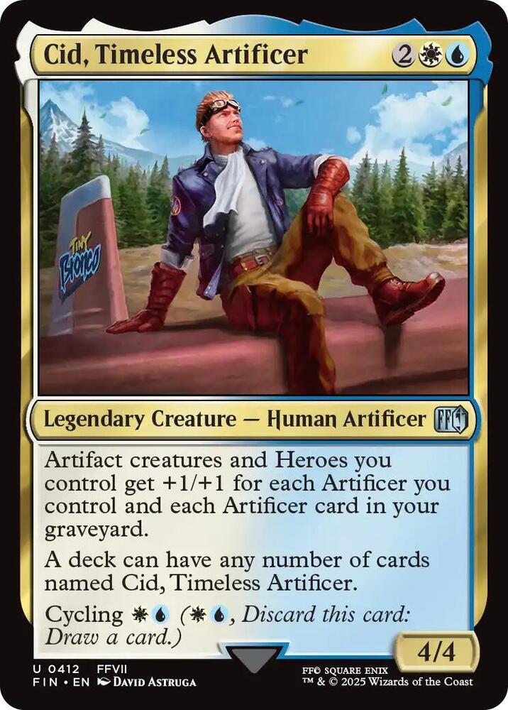 Cid, Timeless Artificer 412 card from FINAL FANTASY