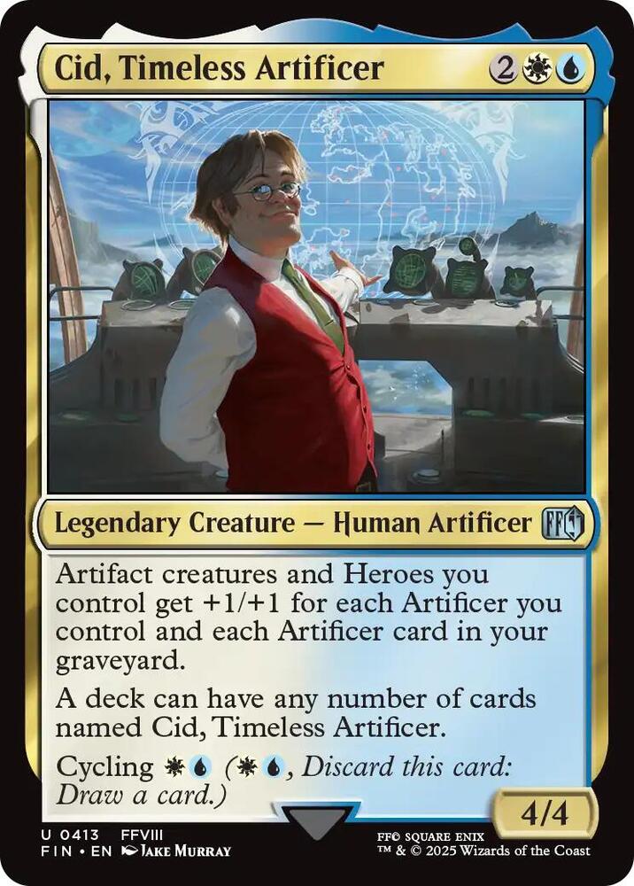 Cid, Timeless Artificer 413 card from FINAL FANTASY