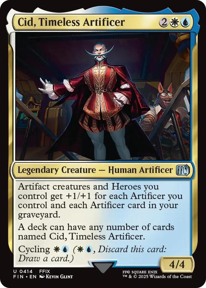 Cid, Timeless Artificer 414 card from FINAL FANTASY
