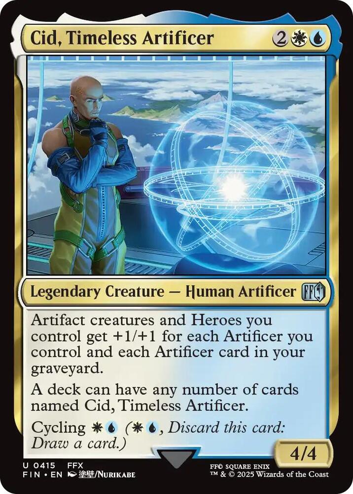 Cid, Timeless Artificer 415 card from FINAL FANTASY