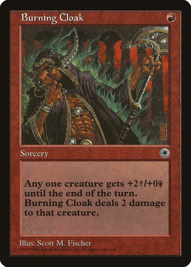 Burning Cloak card from Portal