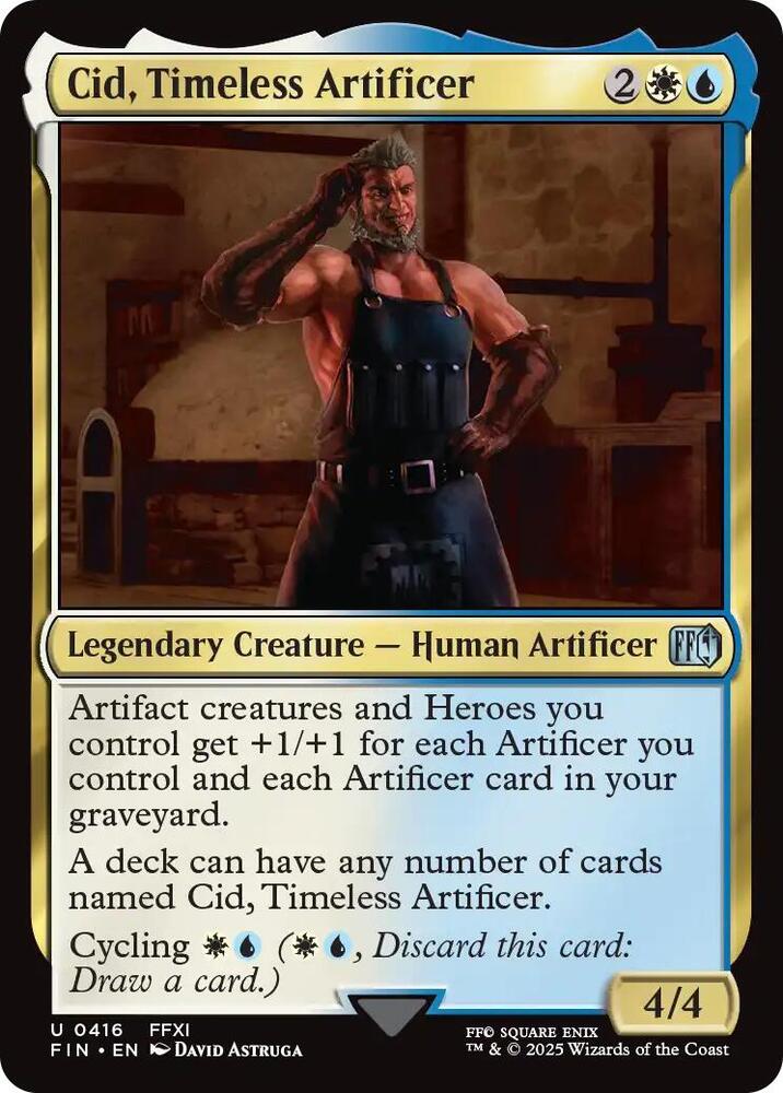 Cid, Timeless Artificer 416 card from FINAL FANTASY
