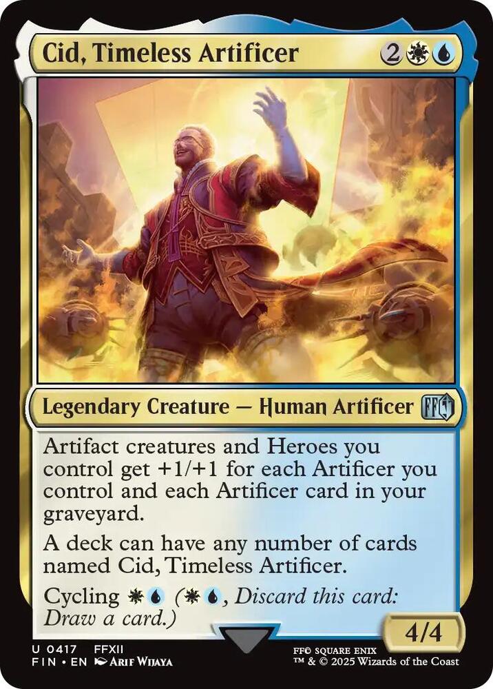 Cid, Timeless Artificer 417 card from FINAL FANTASY