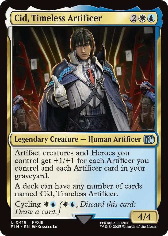 Cid, Timeless Artificer 418 card from FINAL FANTASY