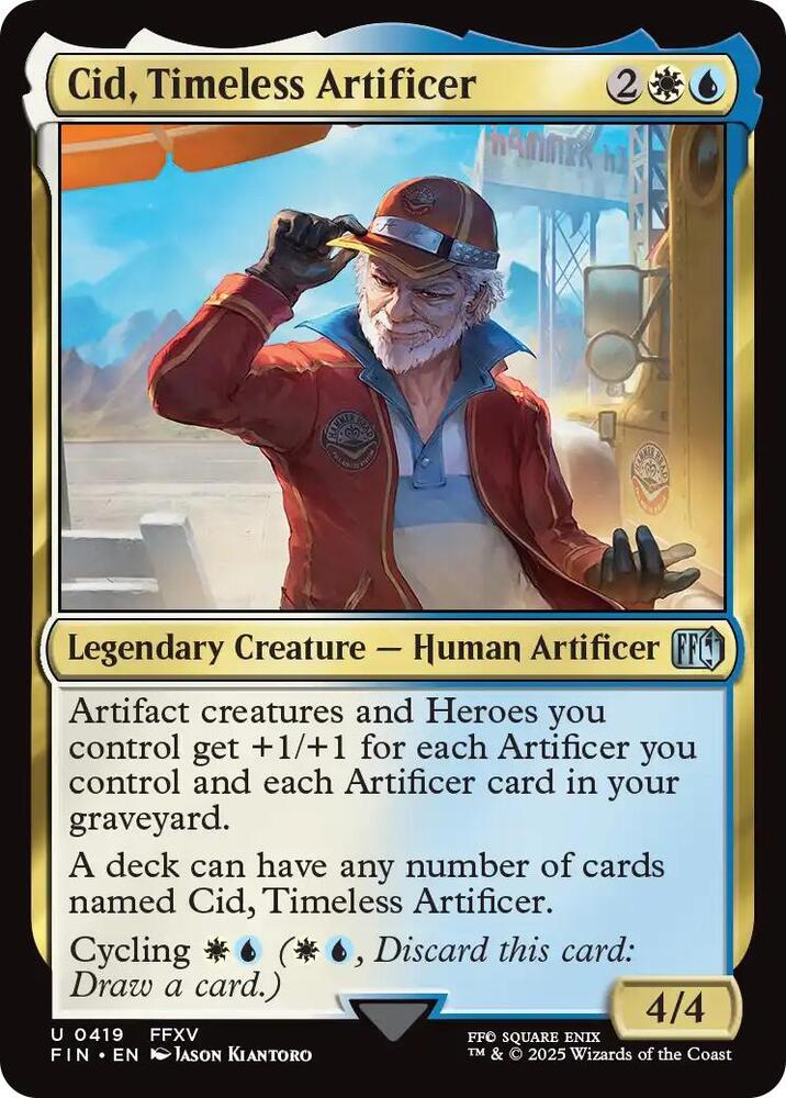 Cid, Timeless Artificer 419 card from FINAL FANTASY