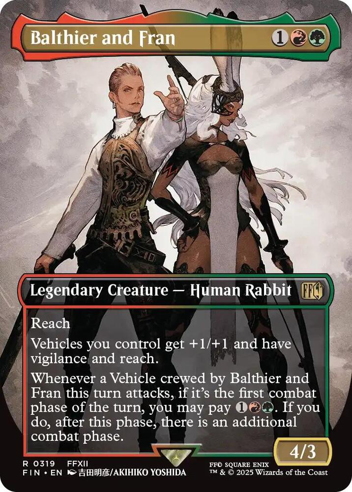 Balthier and Fran (Borderless) 319 card from FINAL FANTASY
