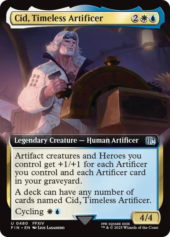 Cid, Timeless Artificer (Extended Art) 480 card from FINAL FANTASY