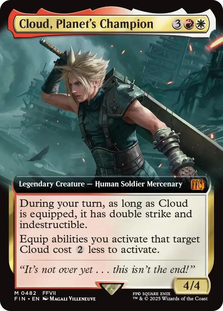 Cloud, Planet's Champion (Extended Art) 482 card from FINAL FANTASY