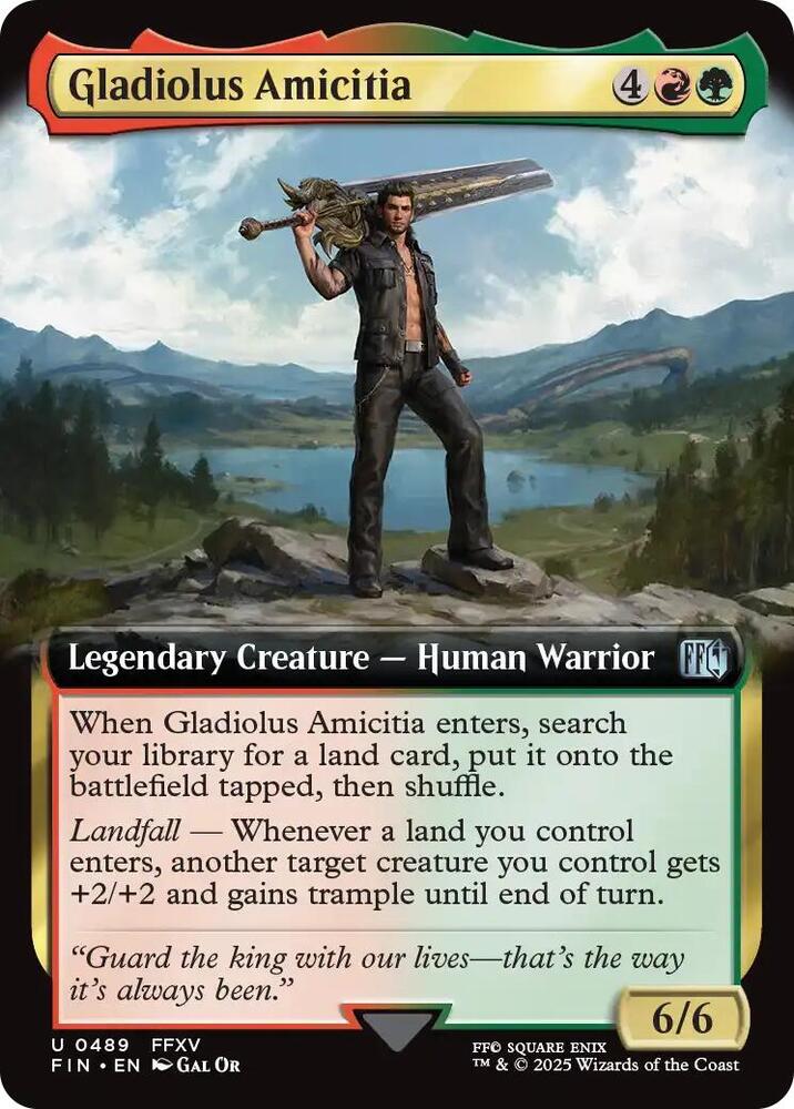 Gladiolus Amicitia (Extended Art) 489 card from FINAL FANTASY
