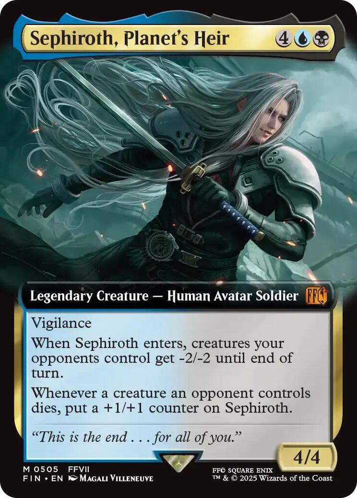 Sephiroth, Planet's Heir (Extended Art) 505 card from FINAL FANTASY