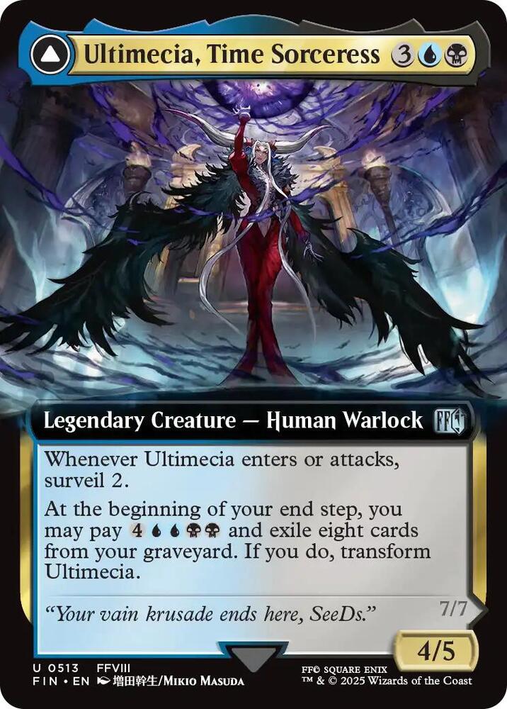 Ultimecia, Time Sorceress (Extended Art) 513 card from FINAL FANTASY