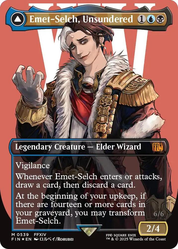 Emet-Selch, Unsundered (Borderless) (Surge Foil) 539 card from FINAL FANTASY