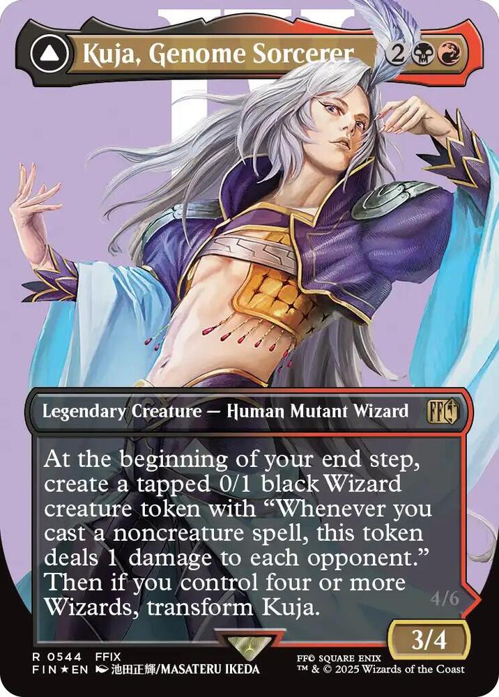 Kuja, Genome Sorcerer (Borderless) (Surge Foil) 544 card from FINAL FANTASY