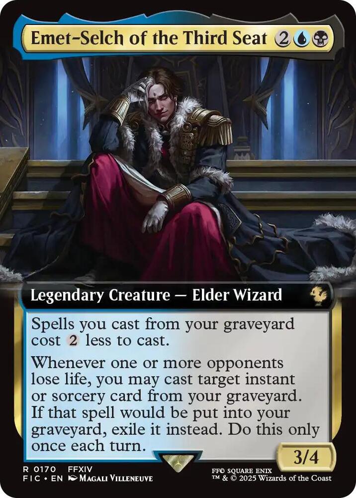 Emet-Selch of the Third Seat (Extended Art) 170 card from Commander: FINAL FANTASY
