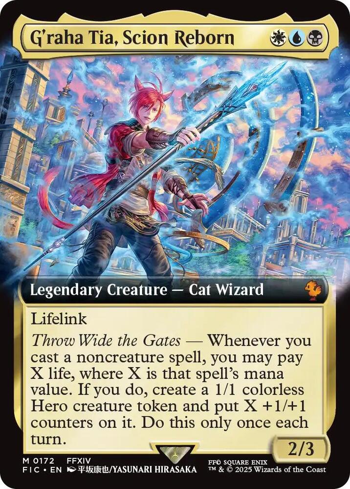G'raha Tia, Scion Reborn (Extended Art) 172 card from Commander: FINAL FANTASY