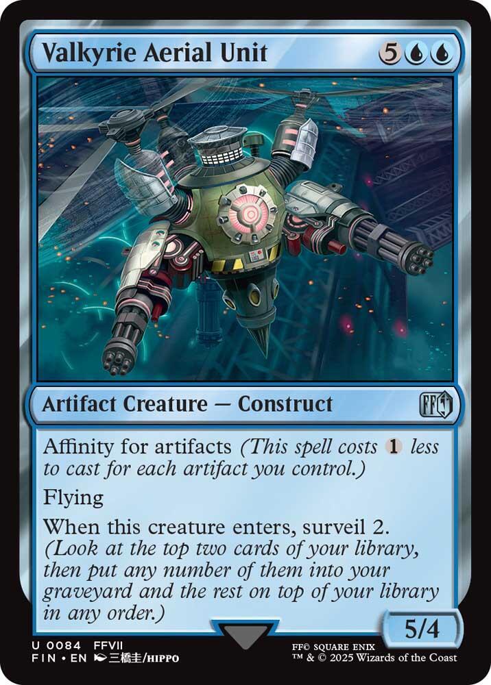 Valkyrie Aerial Unit 84 card from FINAL FANTASY