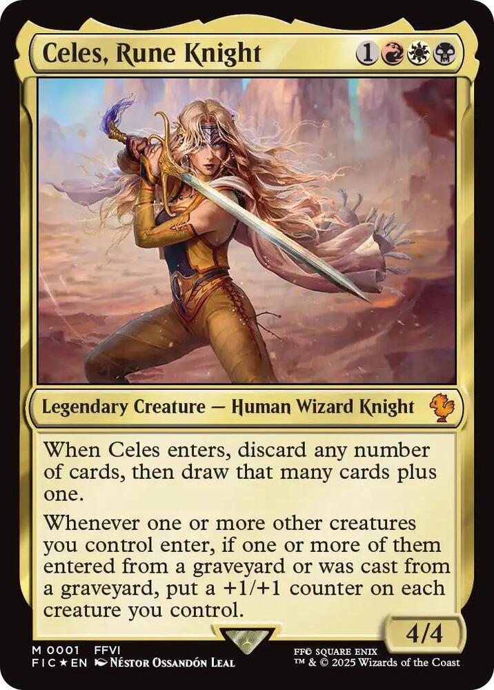 Celes, Rune Knight 1 card from Commander: FINAL FANTASY